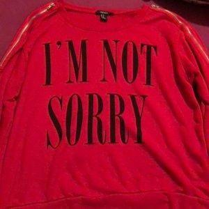 Long sleeve red shirt